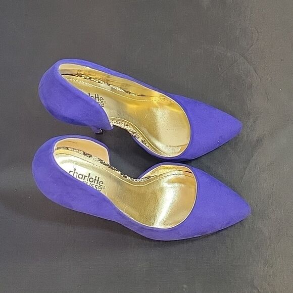 CHARLOTTE RUSSE POINTED TOE D'ORSAY HIGH HEEL STILETTOS PUMP - Picture 5 of 14